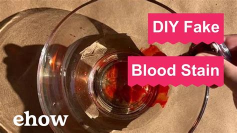 fake blood stained clothes|make your own non staining blood.